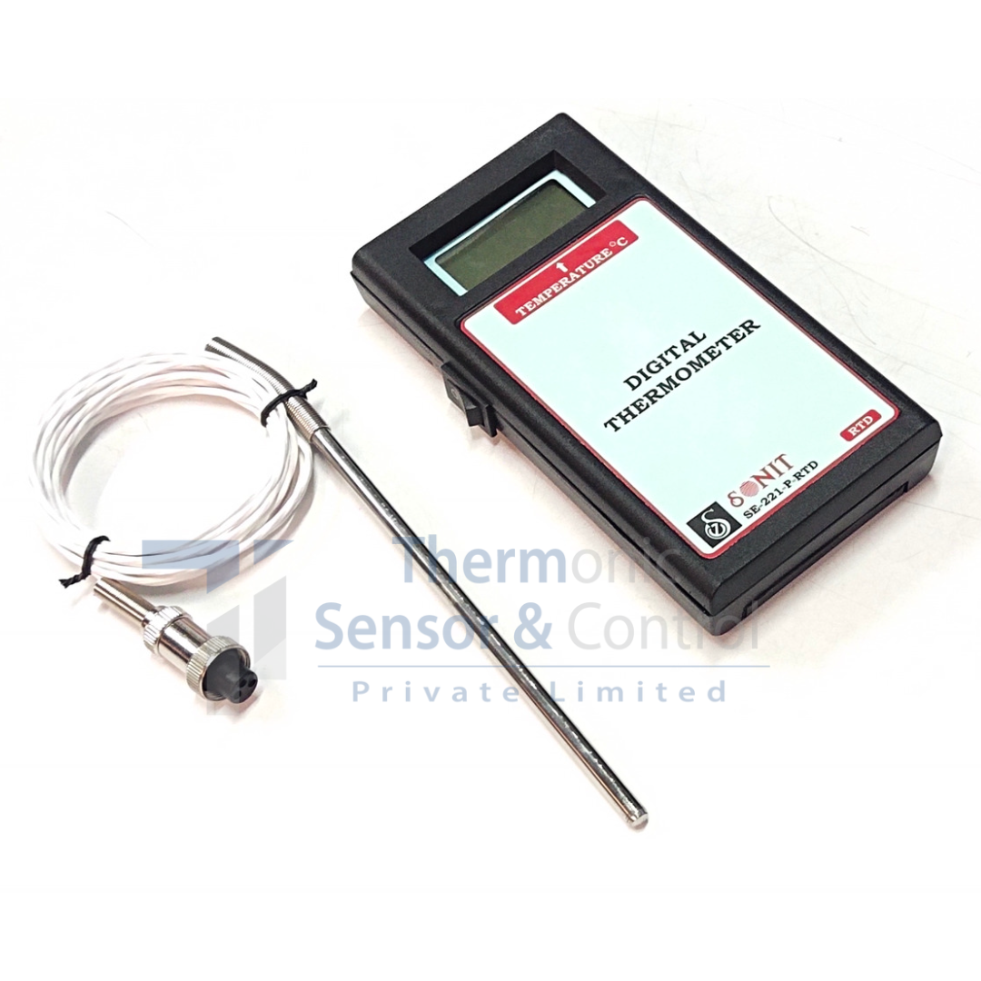 Portable Handheld Thermometer with RTD Sensor | Accurate Temperature Measurement