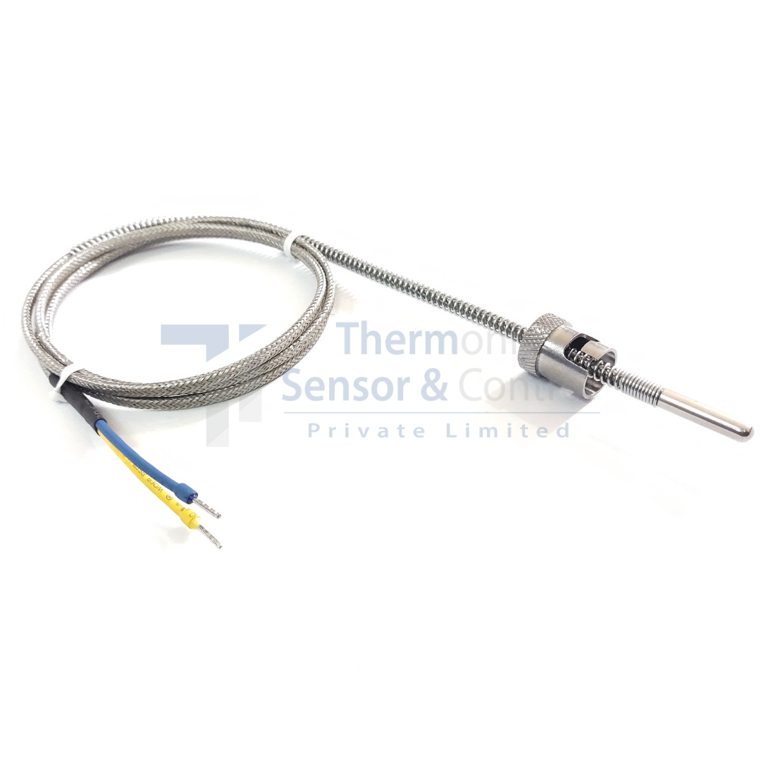 Spring holder / rotating holder thermocouple for extruder and plastic machinery