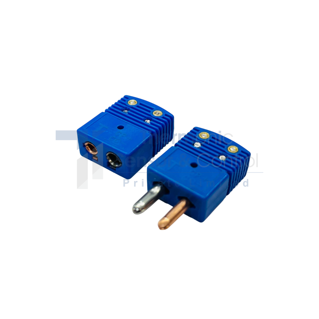 T Type round pin thermocouple connector for precise temperature measurement with corrosion-resistant contacts and high-grade insulation; ideal for industrial and laboratory monitoring.