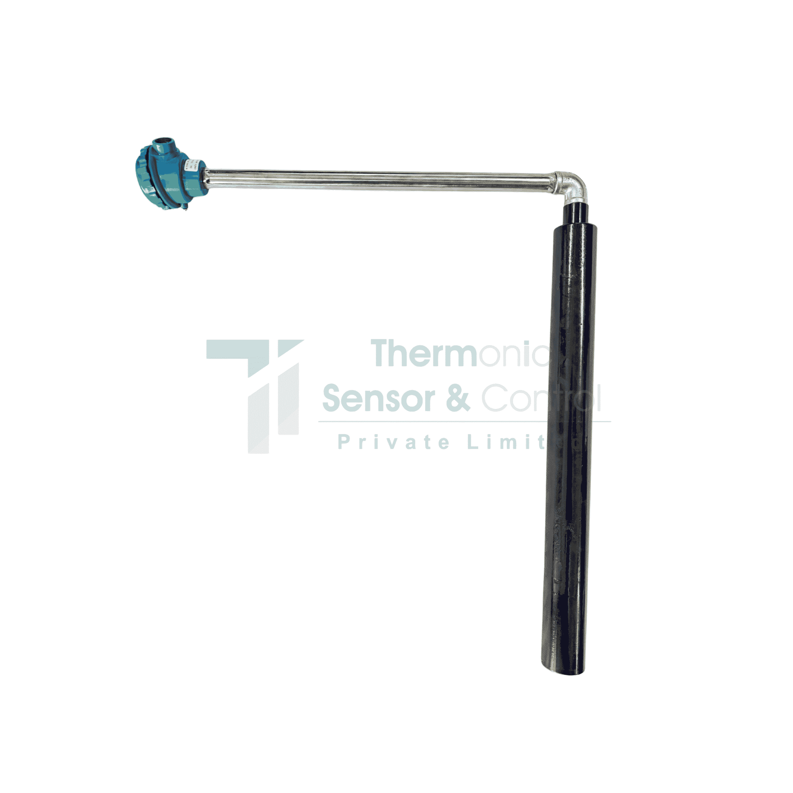 Molten aluminum L shaped thermocouple