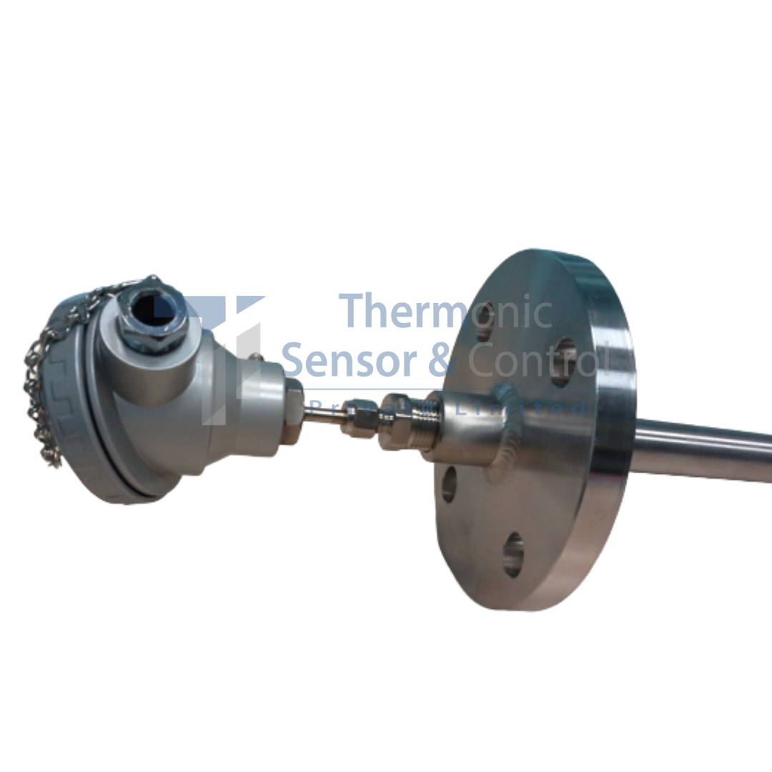 Flanged mount thermocouple