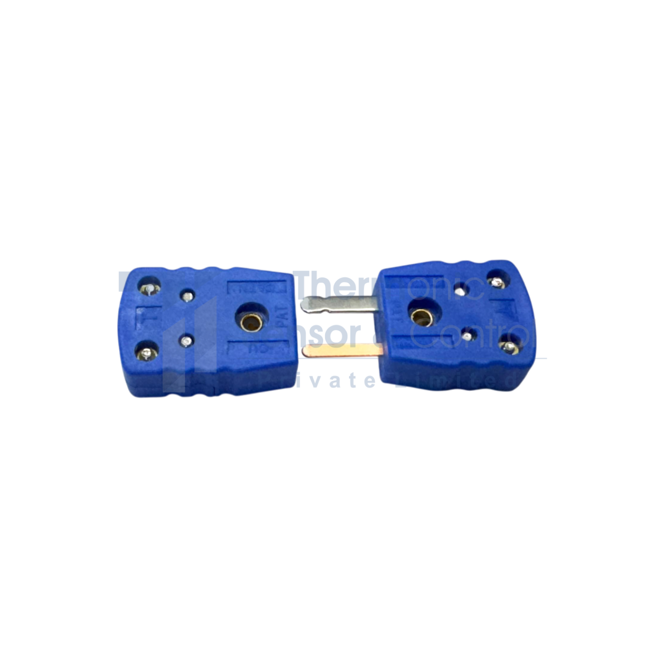 Miniature flat pin thermocouple and rtd connector T Type