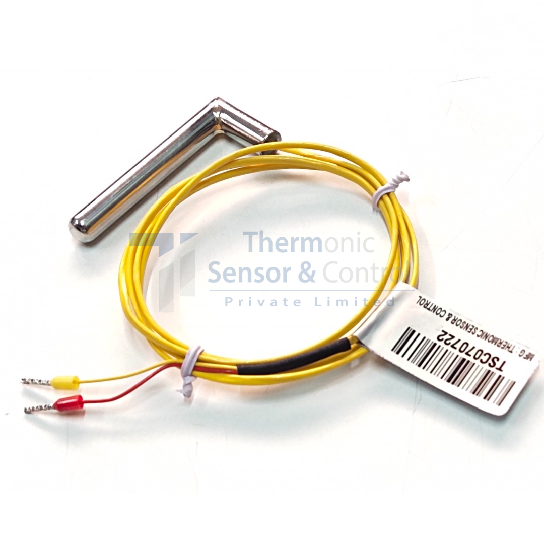 L shaped thermocouple