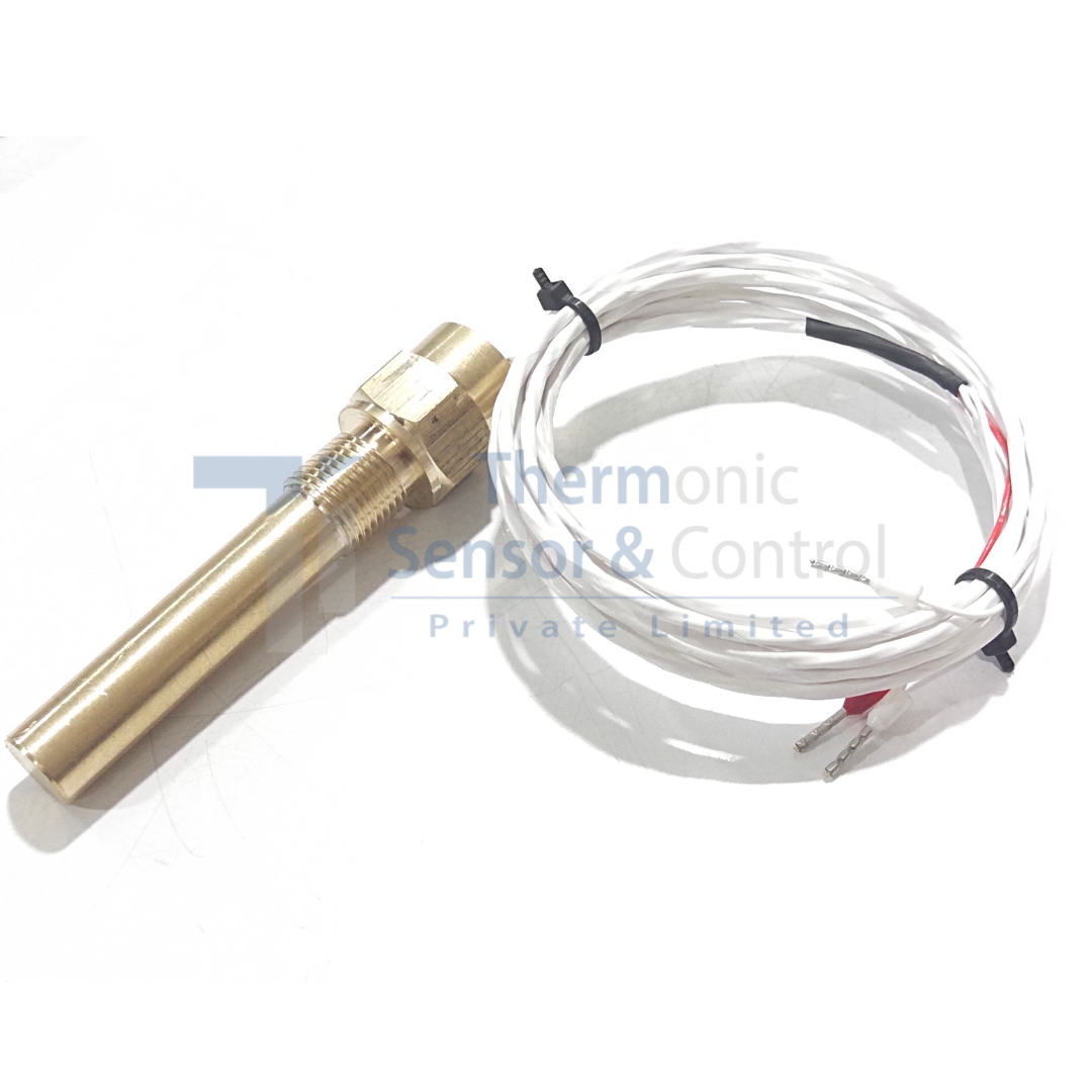 High Precision RTD Temperature Sensor with Brass Thermowell