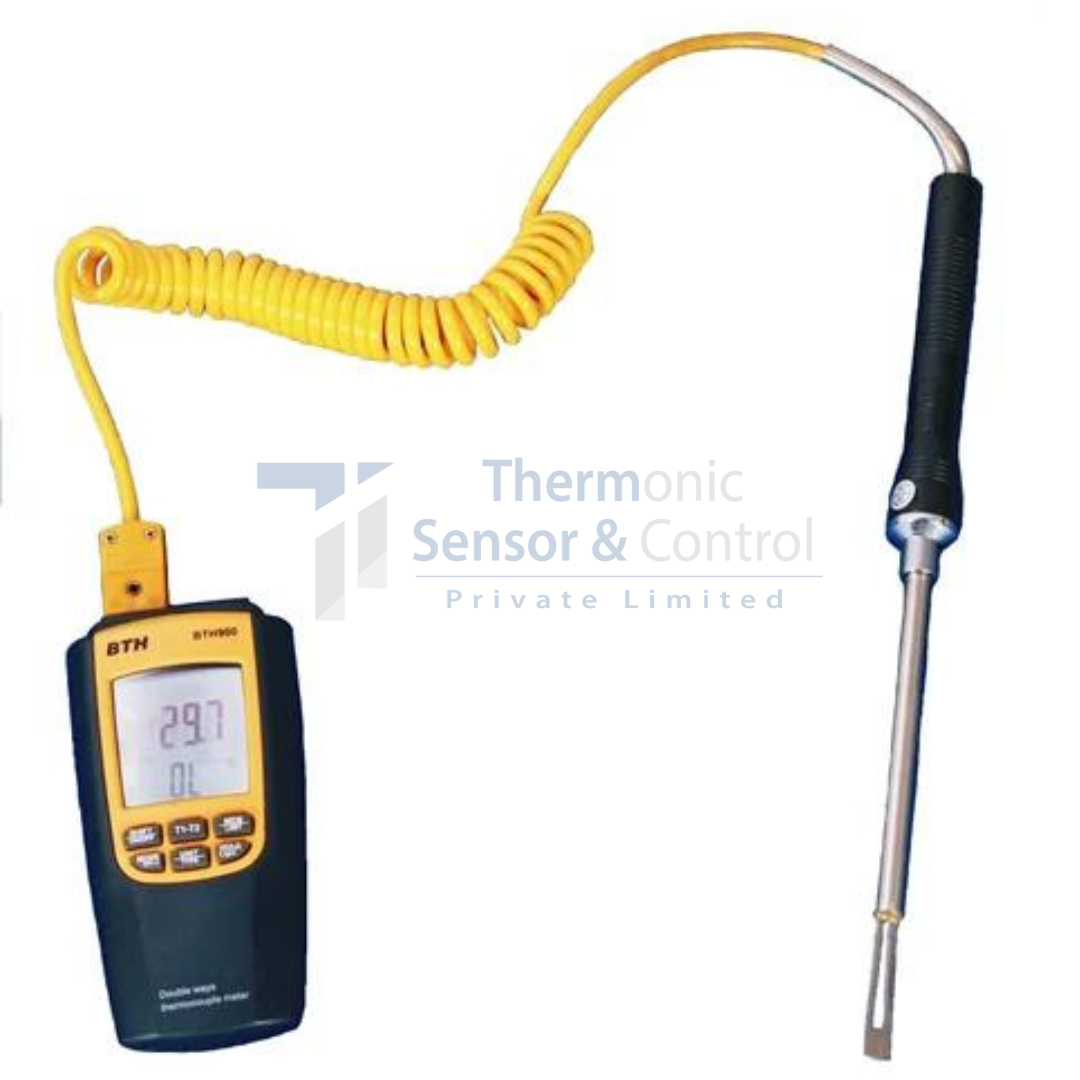 Handheld digital portable indicator with thermocouple