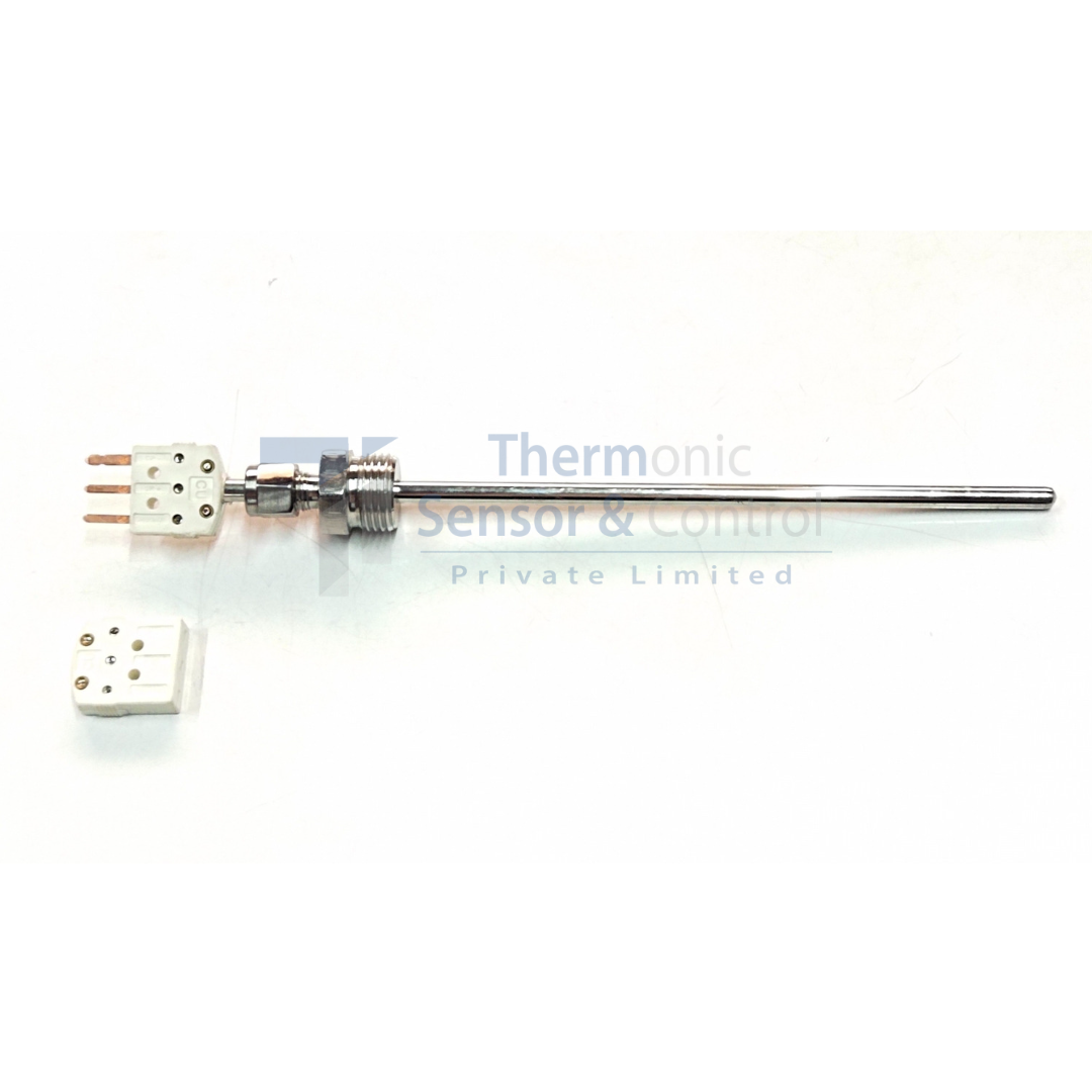 RTD Probe with Connector - Easy and Convenient Temperature Sensor for Quick Connections