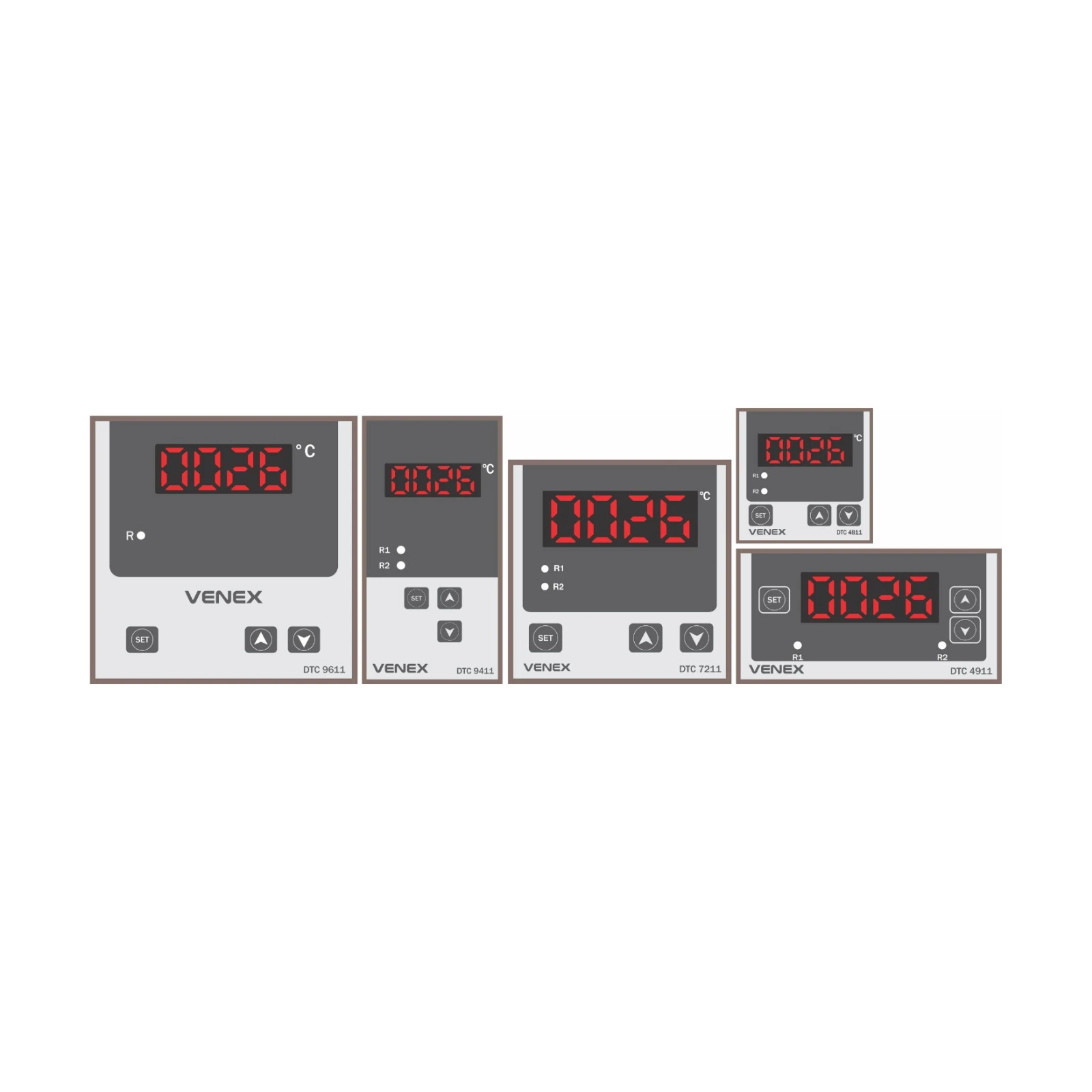 Single display temperature controller