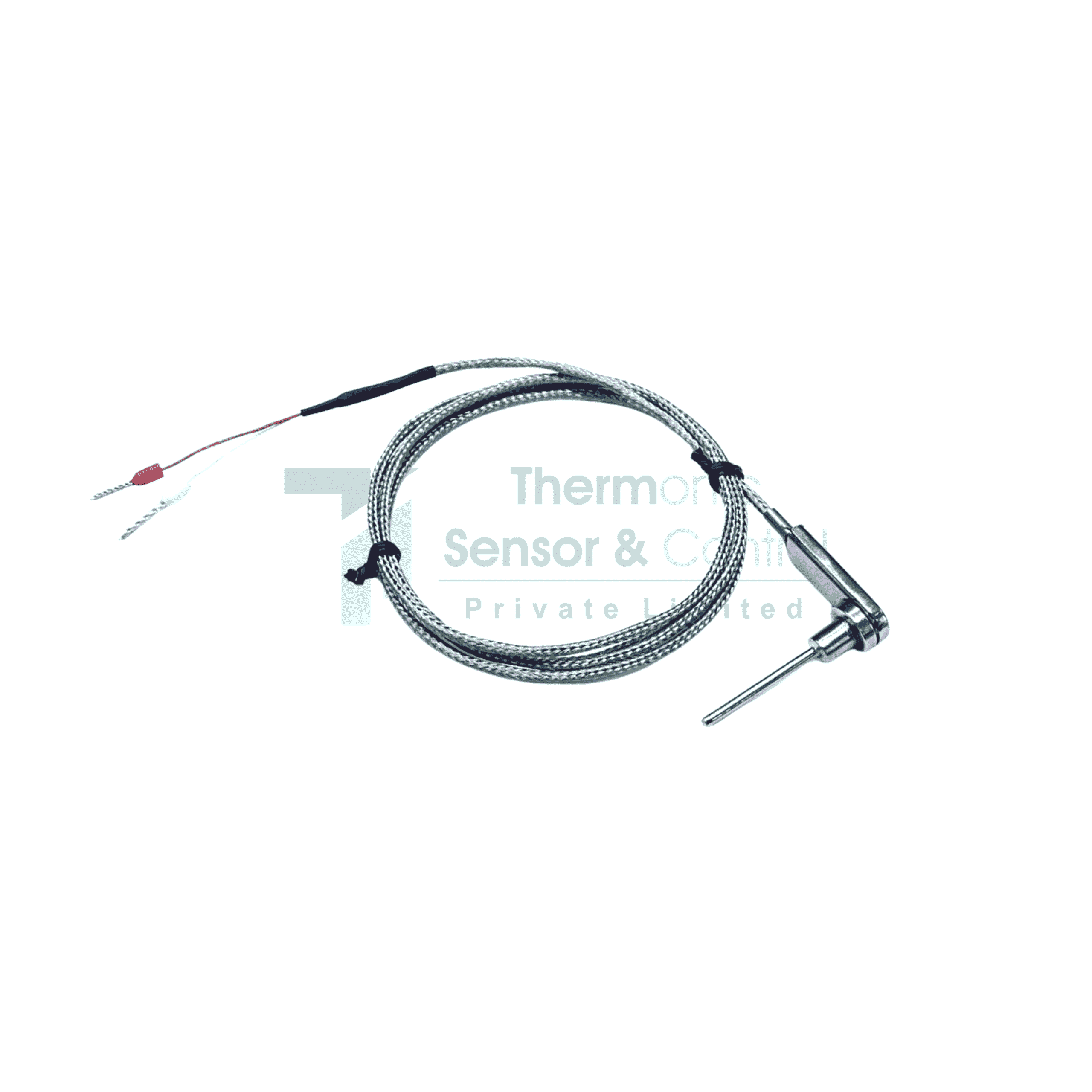Godet RTD temperature sensor for textile machinery, polymer extrusion, and fiber processing with precision thermal control