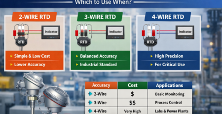 Wiring RTDs: 2-Wire vs 3-Wire vs 4-Wire — Which to Use When