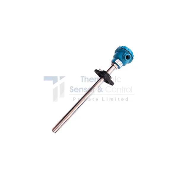 High Temperature Thermocouple with Adjustable Oval Flange