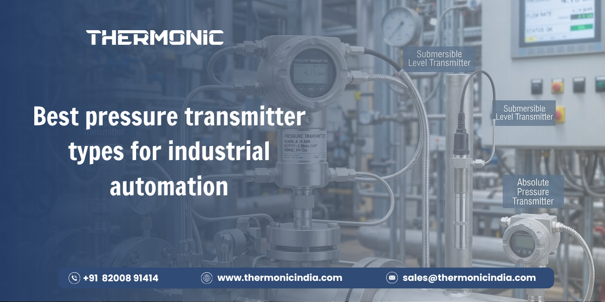 Best pressure transmitter types for industrial automation