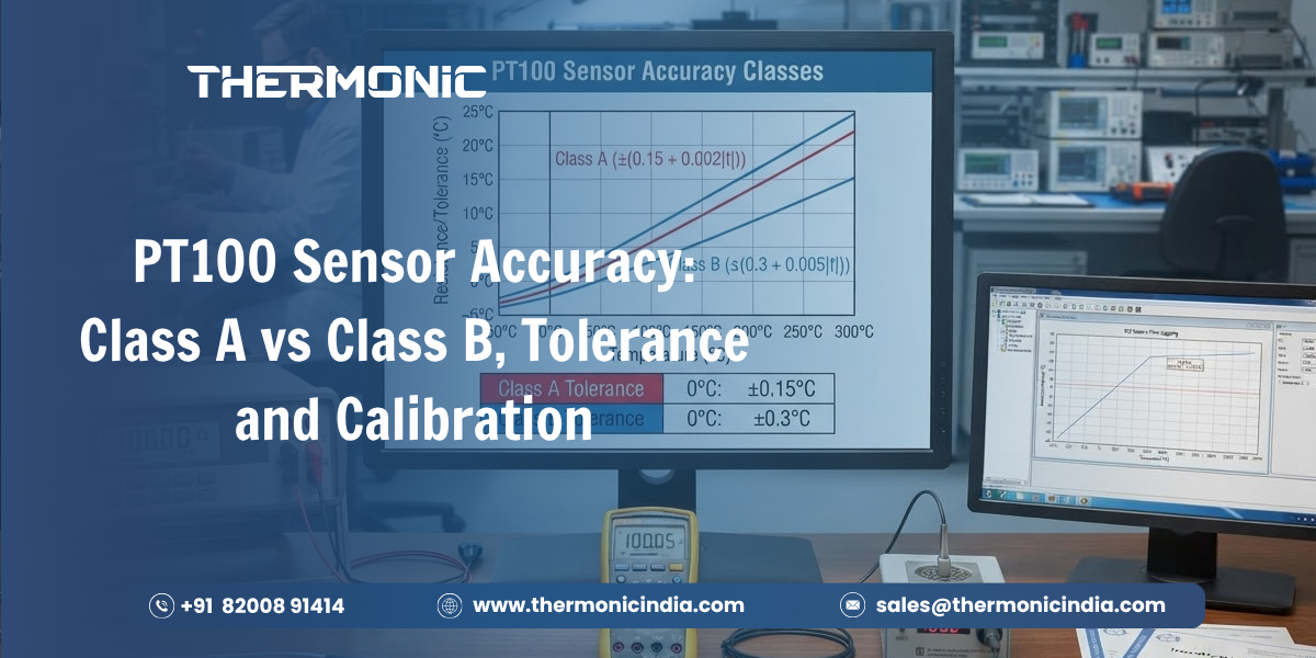 PT100 Sensor Accuracy Class A vs Class B, Tolerance and Calibration